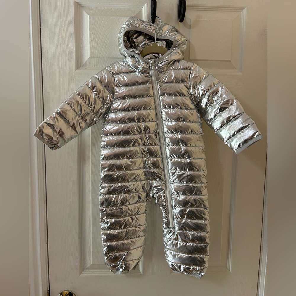 Primary Chrome Puffy Suit (12 - 18M)